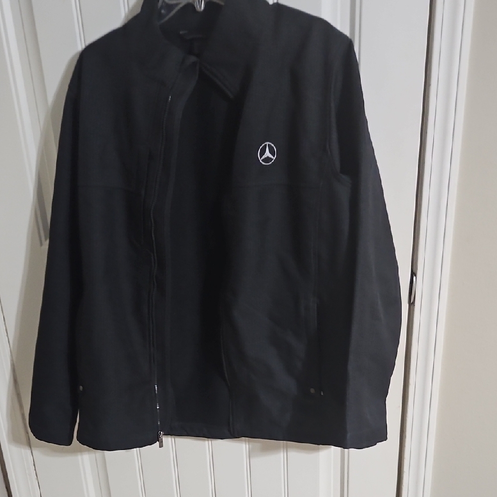 Mercedes Black Windbreaker Jacket for Men